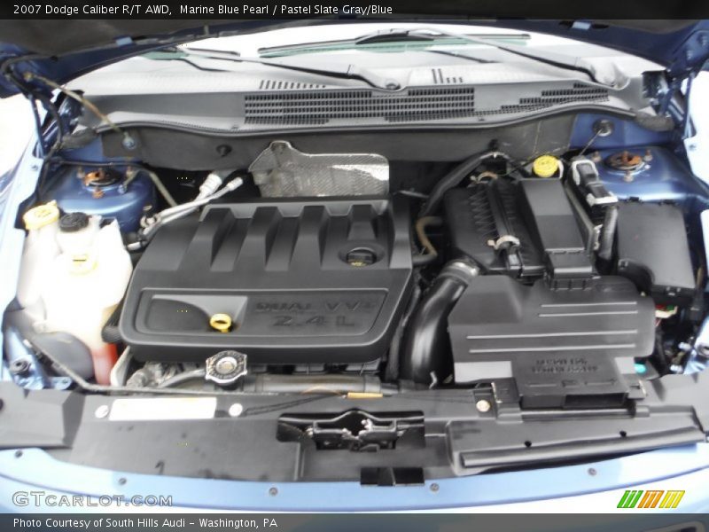 Marine Blue Pearl / Pastel Slate Gray/Blue 2007 Dodge Caliber R/T AWD