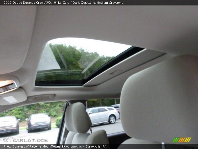 White Gold / Dark Graystone/Medium Graystone 2012 Dodge Durango Crew AWD