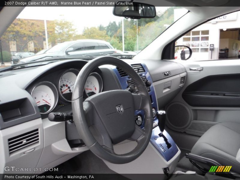 Marine Blue Pearl / Pastel Slate Gray/Blue 2007 Dodge Caliber R/T AWD