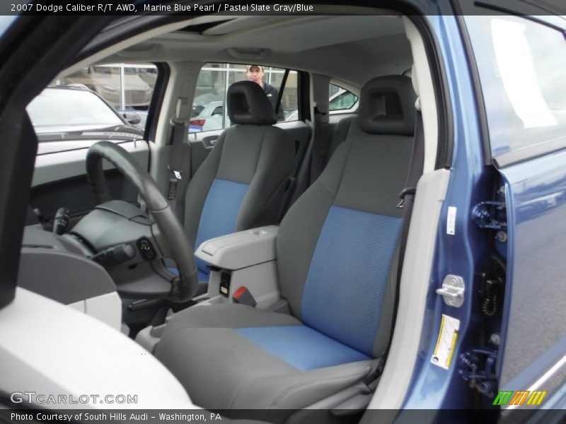 Marine Blue Pearl / Pastel Slate Gray/Blue 2007 Dodge Caliber R/T AWD
