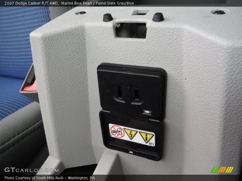 Marine Blue Pearl / Pastel Slate Gray/Blue 2007 Dodge Caliber R/T AWD