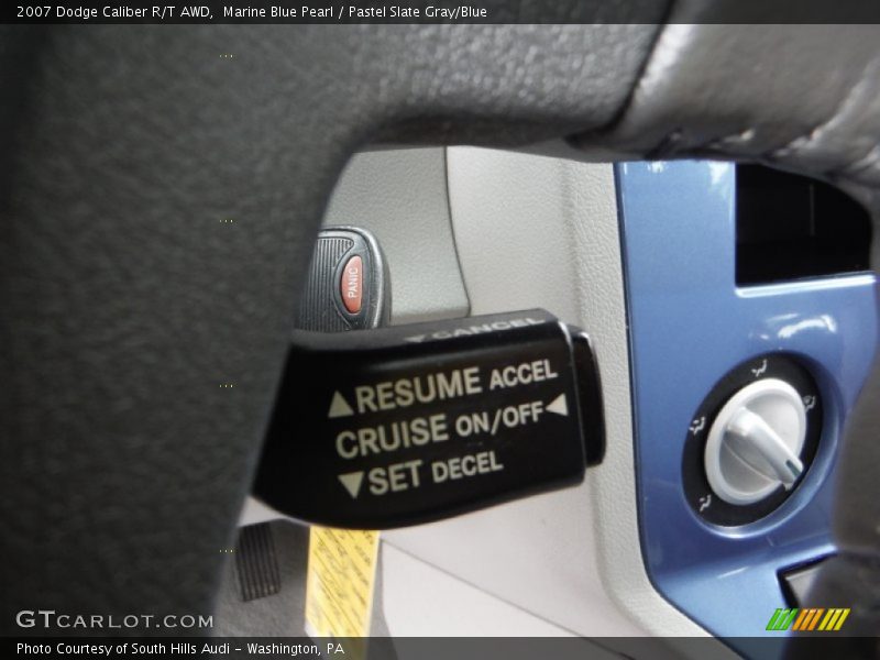 Marine Blue Pearl / Pastel Slate Gray/Blue 2007 Dodge Caliber R/T AWD