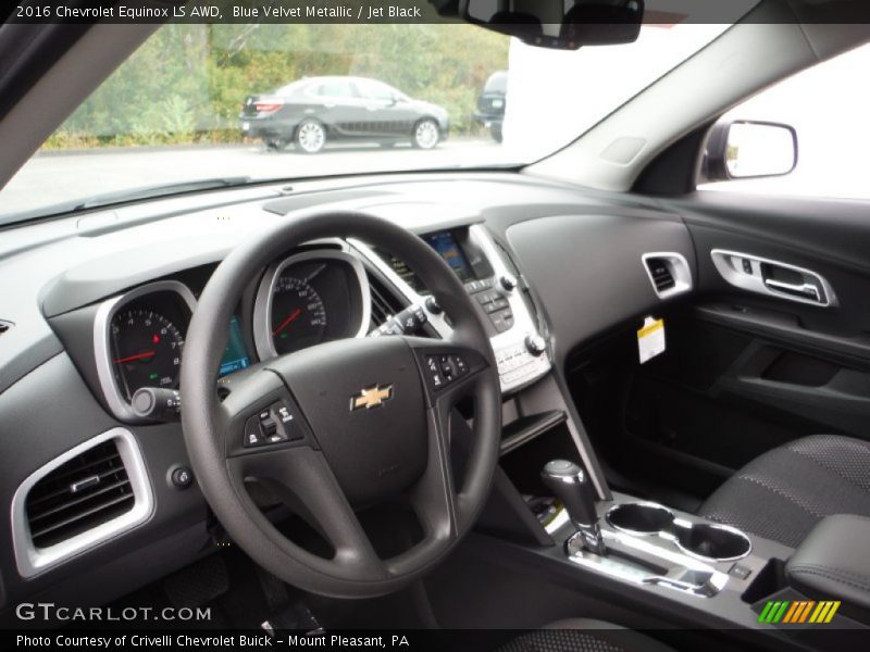 Blue Velvet Metallic / Jet Black 2016 Chevrolet Equinox LS AWD