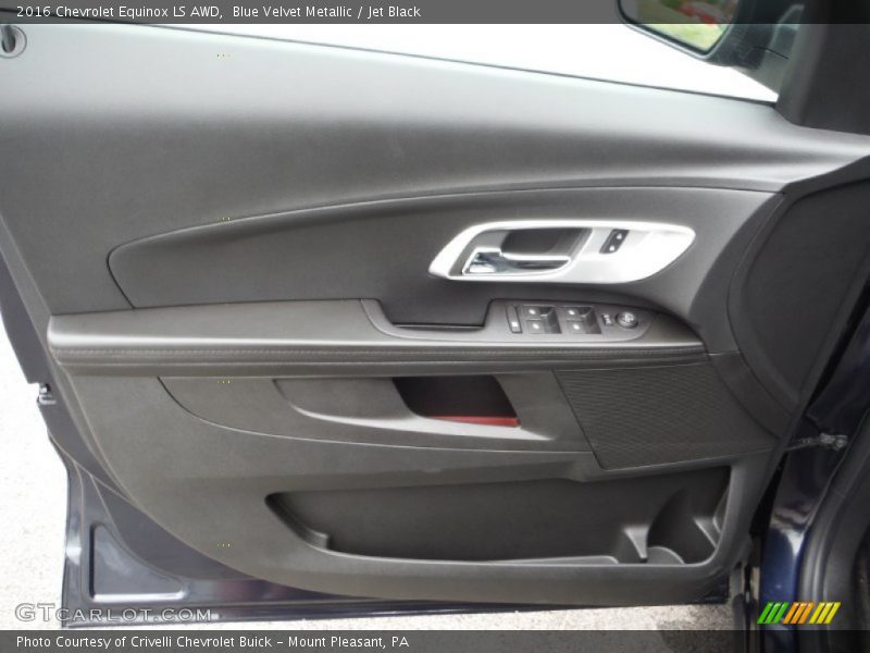 Blue Velvet Metallic / Jet Black 2016 Chevrolet Equinox LS AWD