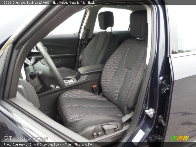 Blue Velvet Metallic / Jet Black 2016 Chevrolet Equinox LS AWD