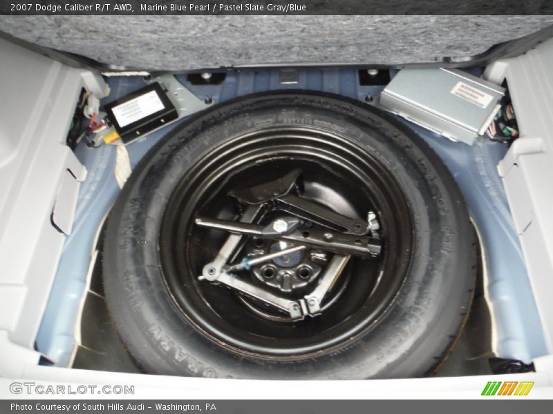 Marine Blue Pearl / Pastel Slate Gray/Blue 2007 Dodge Caliber R/T AWD