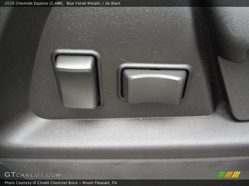 Blue Velvet Metallic / Jet Black 2016 Chevrolet Equinox LS AWD