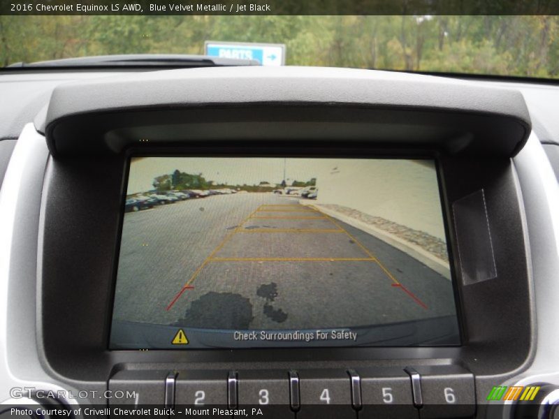 Blue Velvet Metallic / Jet Black 2016 Chevrolet Equinox LS AWD