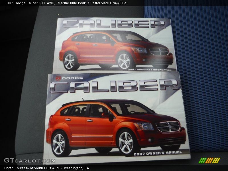 Marine Blue Pearl / Pastel Slate Gray/Blue 2007 Dodge Caliber R/T AWD