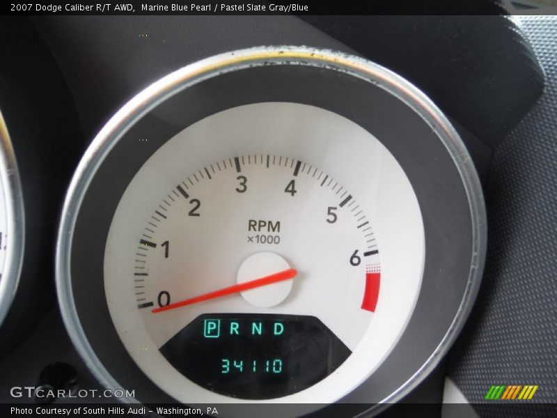 Marine Blue Pearl / Pastel Slate Gray/Blue 2007 Dodge Caliber R/T AWD