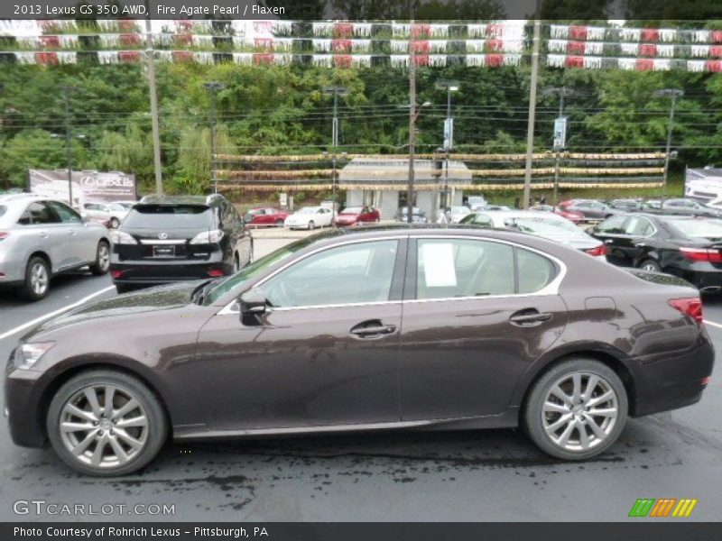 Fire Agate Pearl / Flaxen 2013 Lexus GS 350 AWD