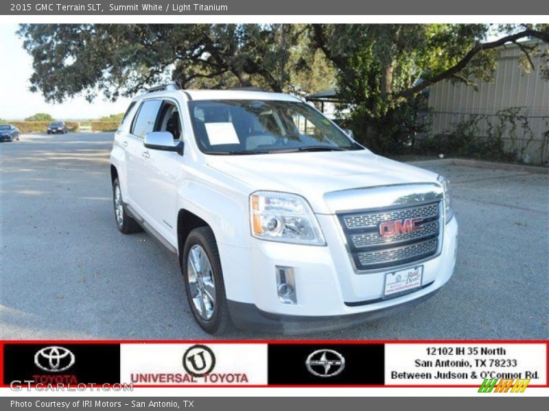 Summit White / Light Titanium 2015 GMC Terrain SLT