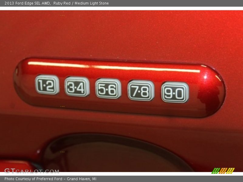 Ruby Red / Medium Light Stone 2013 Ford Edge SEL AWD