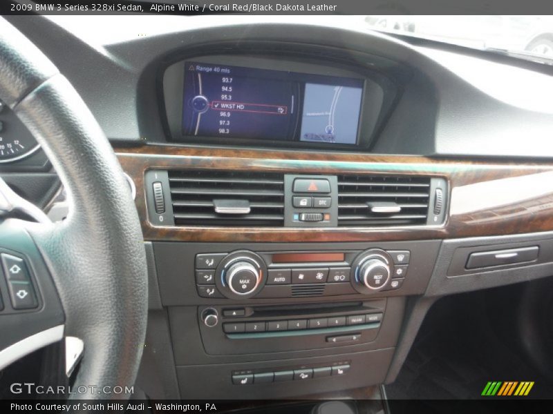 Alpine White / Coral Red/Black Dakota Leather 2009 BMW 3 Series 328xi Sedan