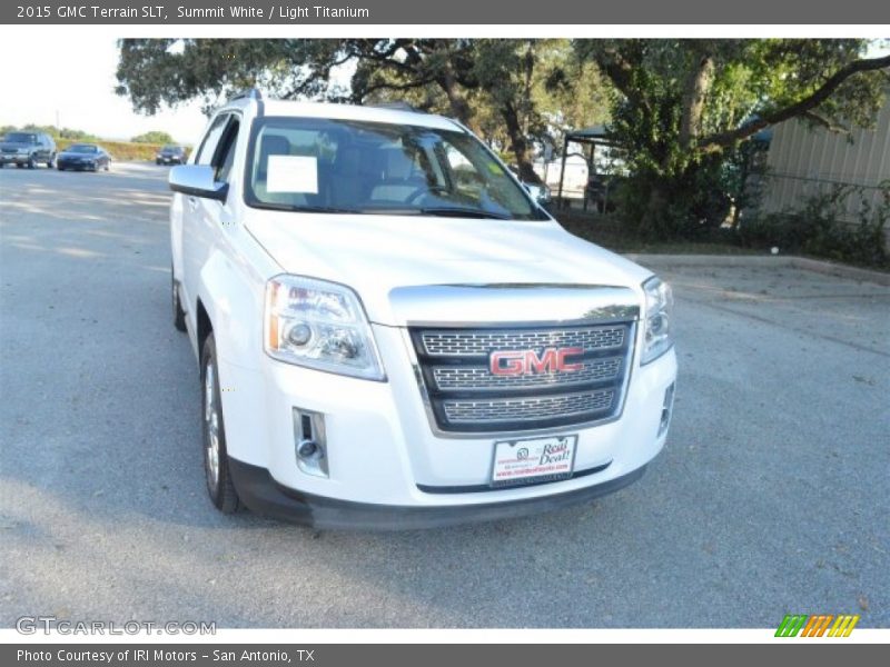 Summit White / Light Titanium 2015 GMC Terrain SLT