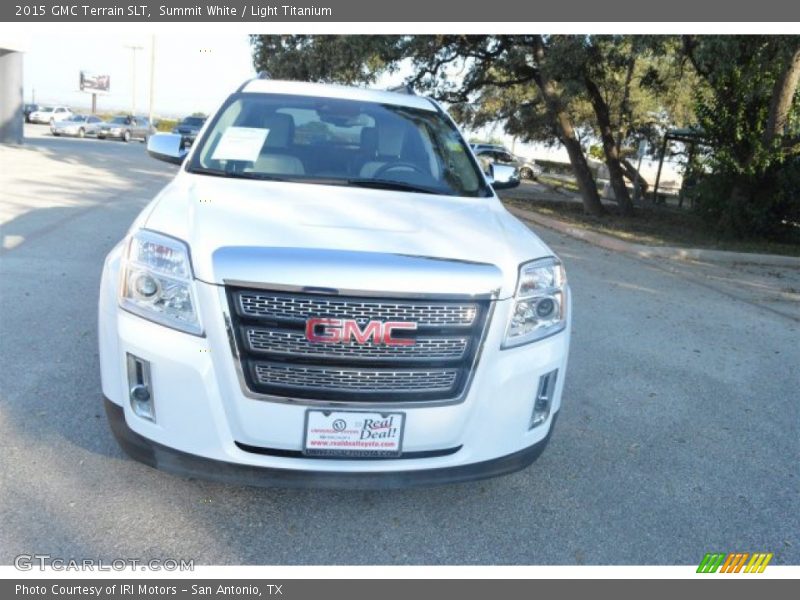 Summit White / Light Titanium 2015 GMC Terrain SLT