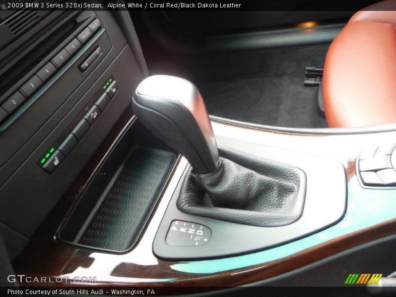 Alpine White / Coral Red/Black Dakota Leather 2009 BMW 3 Series 328xi Sedan