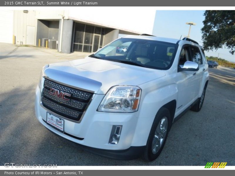 Summit White / Light Titanium 2015 GMC Terrain SLT