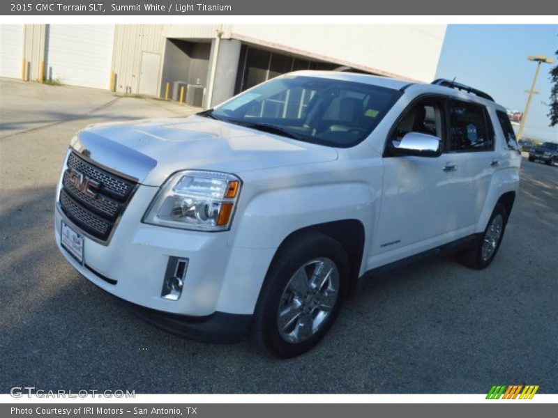 Summit White / Light Titanium 2015 GMC Terrain SLT