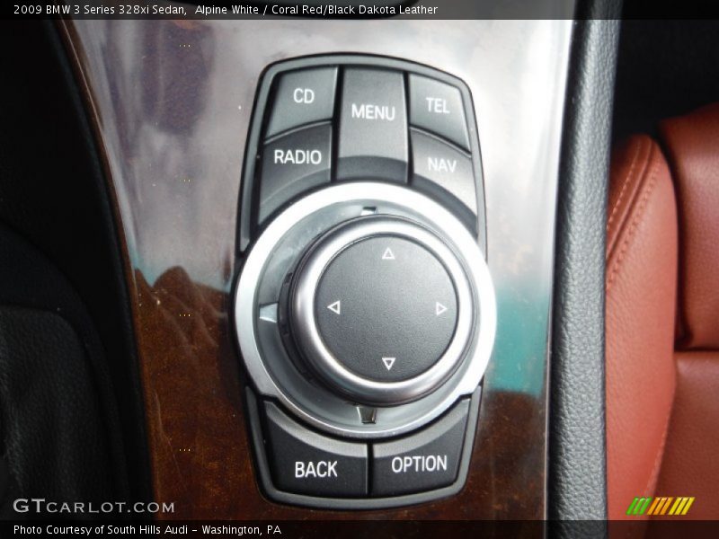 Alpine White / Coral Red/Black Dakota Leather 2009 BMW 3 Series 328xi Sedan