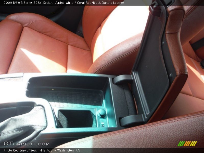 Alpine White / Coral Red/Black Dakota Leather 2009 BMW 3 Series 328xi Sedan