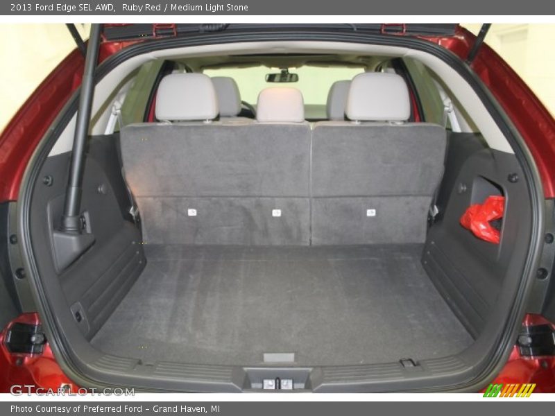 Ruby Red / Medium Light Stone 2013 Ford Edge SEL AWD