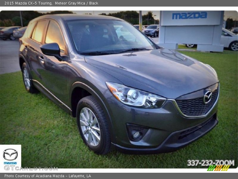 Meteor Gray Mica / Black 2015 Mazda CX-5 Touring