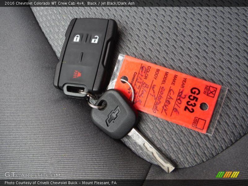 Keys of 2016 Colorado WT Crew Cab 4x4