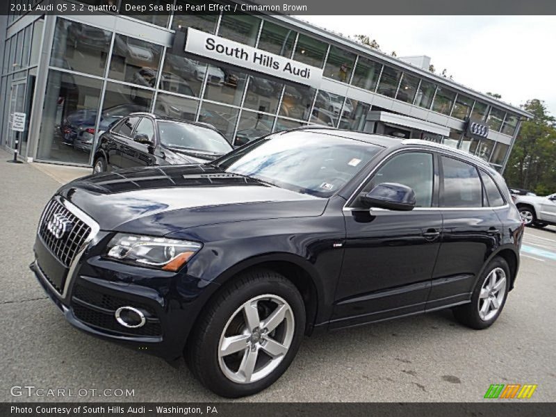 Deep Sea Blue Pearl Effect / Cinnamon Brown 2011 Audi Q5 3.2 quattro