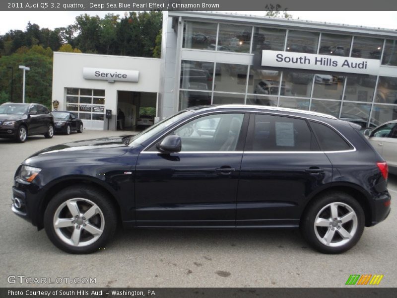 Deep Sea Blue Pearl Effect / Cinnamon Brown 2011 Audi Q5 3.2 quattro