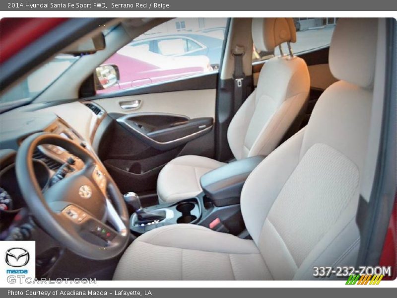 Serrano Red / Beige 2014 Hyundai Santa Fe Sport FWD