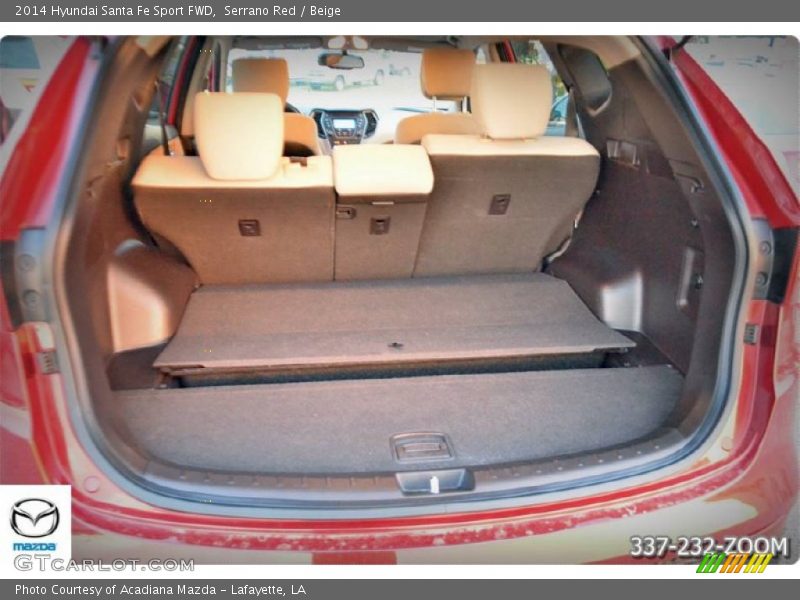 Serrano Red / Beige 2014 Hyundai Santa Fe Sport FWD
