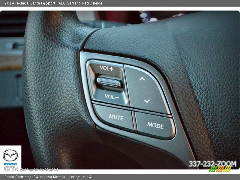 Serrano Red / Beige 2014 Hyundai Santa Fe Sport FWD