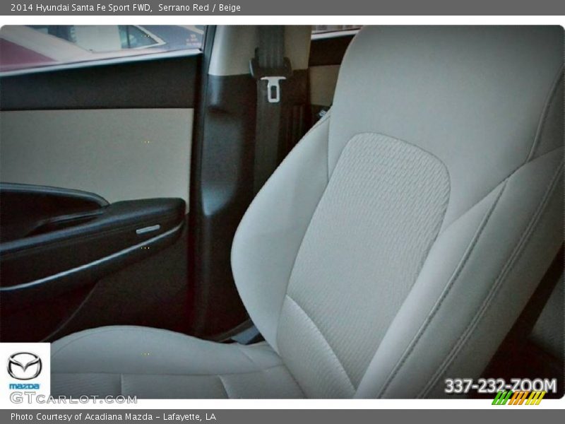 Serrano Red / Beige 2014 Hyundai Santa Fe Sport FWD