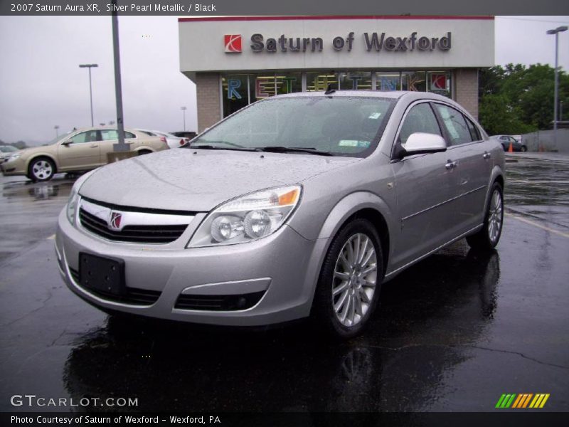 Silver Pearl Metallic / Black 2007 Saturn Aura XR