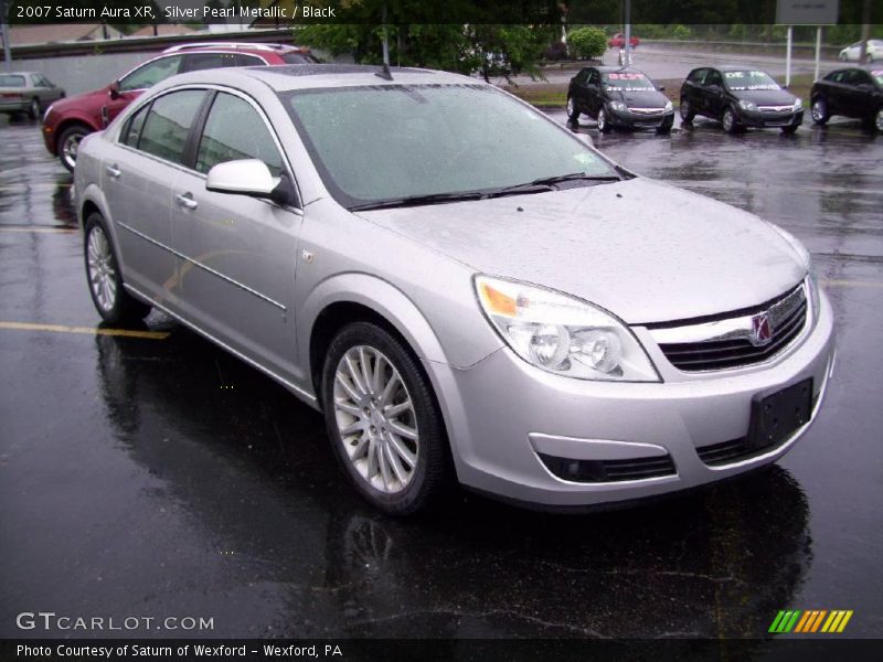 Silver Pearl Metallic / Black 2007 Saturn Aura XR
