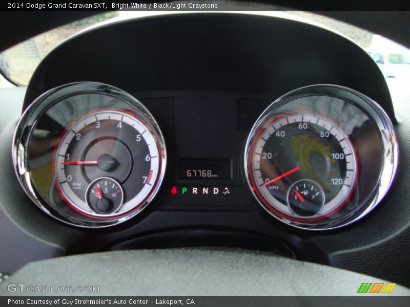 Bright White / Black/Light Graystone 2014 Dodge Grand Caravan SXT