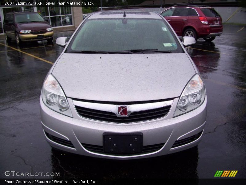 Silver Pearl Metallic / Black 2007 Saturn Aura XR