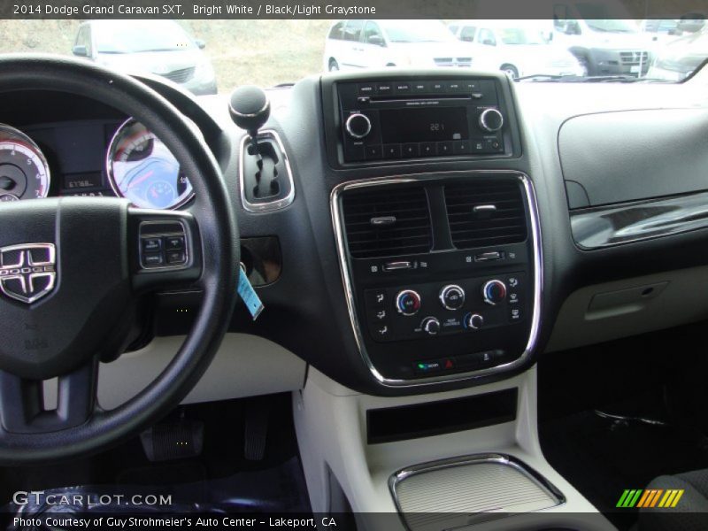 Bright White / Black/Light Graystone 2014 Dodge Grand Caravan SXT