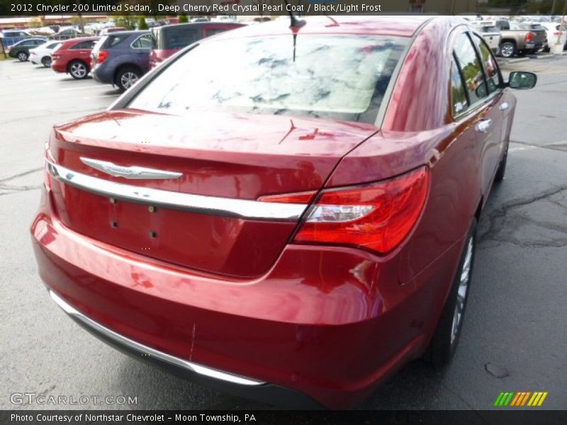 Deep Cherry Red Crystal Pearl Coat / Black/Light Frost 2012 Chrysler 200 Limited Sedan