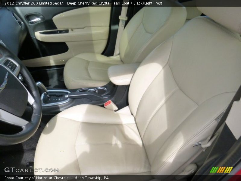Deep Cherry Red Crystal Pearl Coat / Black/Light Frost 2012 Chrysler 200 Limited Sedan