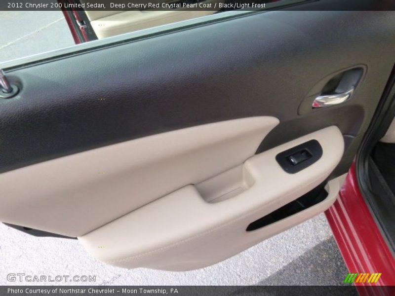 Deep Cherry Red Crystal Pearl Coat / Black/Light Frost 2012 Chrysler 200 Limited Sedan