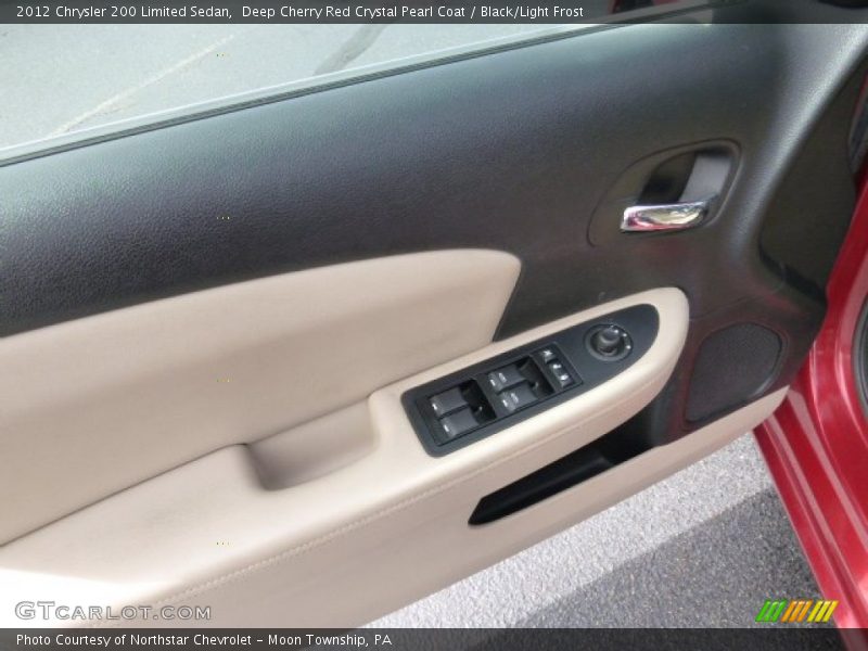 Deep Cherry Red Crystal Pearl Coat / Black/Light Frost 2012 Chrysler 200 Limited Sedan