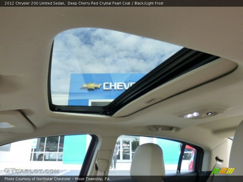 Deep Cherry Red Crystal Pearl Coat / Black/Light Frost 2012 Chrysler 200 Limited Sedan