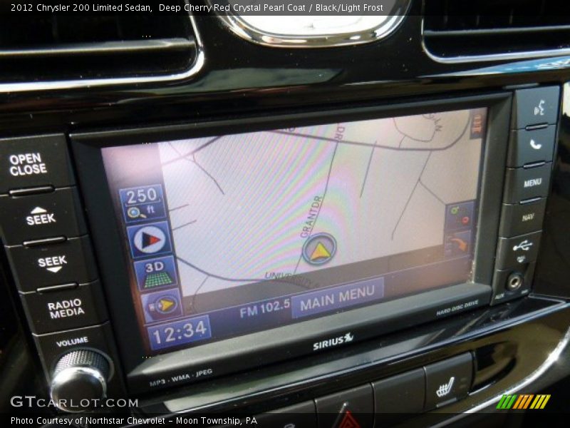 Deep Cherry Red Crystal Pearl Coat / Black/Light Frost 2012 Chrysler 200 Limited Sedan