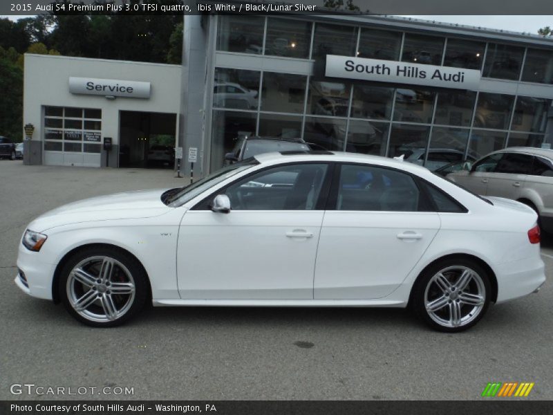 Ibis White / Black/Lunar Silver 2015 Audi S4 Premium Plus 3.0 TFSI quattro