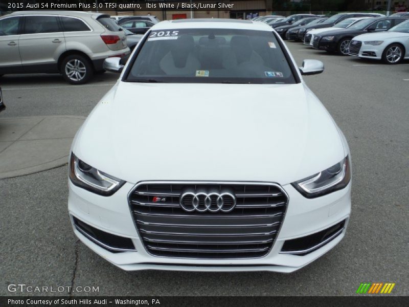 Ibis White / Black/Lunar Silver 2015 Audi S4 Premium Plus 3.0 TFSI quattro