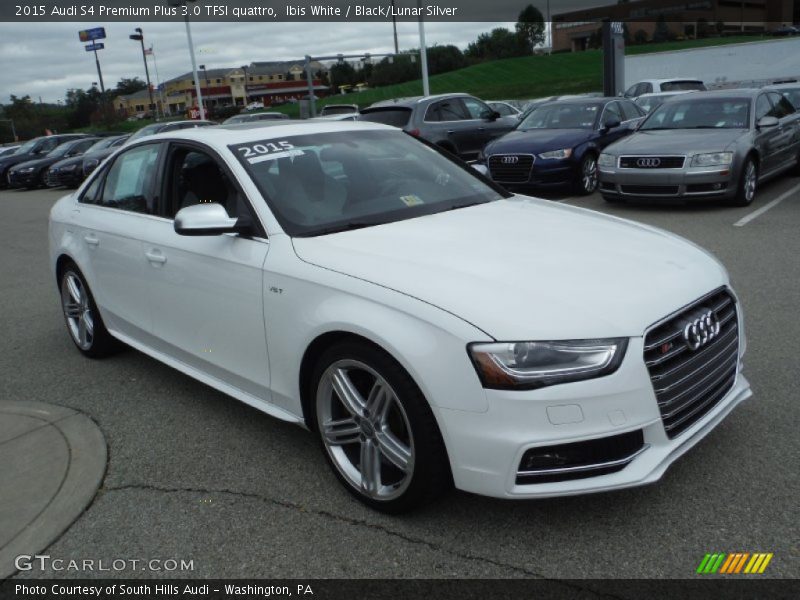 Ibis White / Black/Lunar Silver 2015 Audi S4 Premium Plus 3.0 TFSI quattro