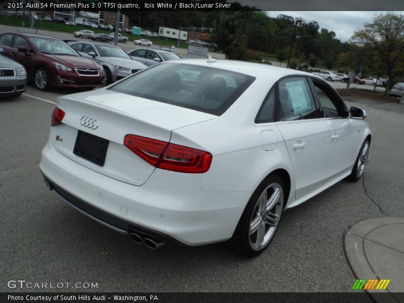 Ibis White / Black/Lunar Silver 2015 Audi S4 Premium Plus 3.0 TFSI quattro