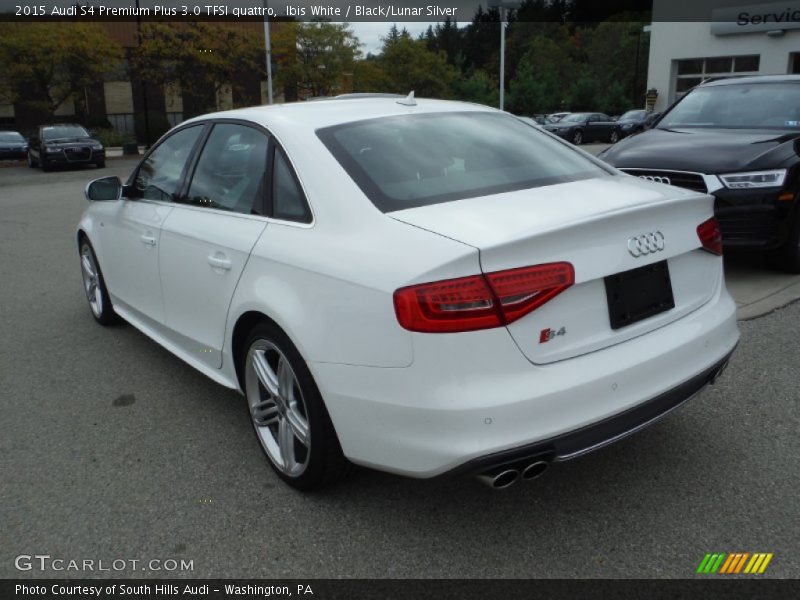 Ibis White / Black/Lunar Silver 2015 Audi S4 Premium Plus 3.0 TFSI quattro